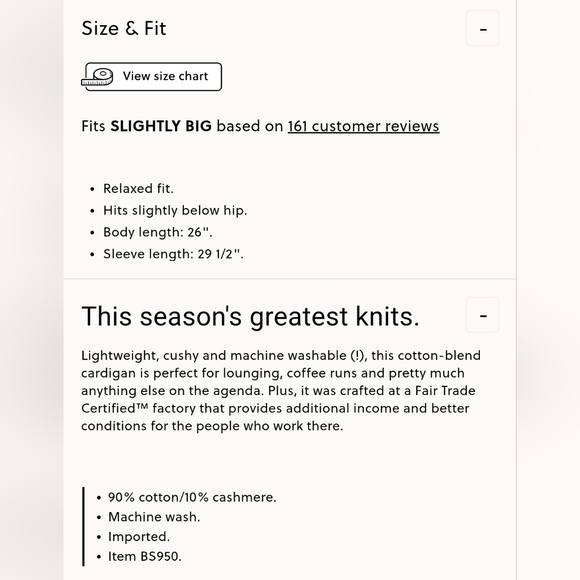 NWT J. Crew V-neck cotton cashmere blend cardigan sweater, ivory XS - Picture 7 of 7